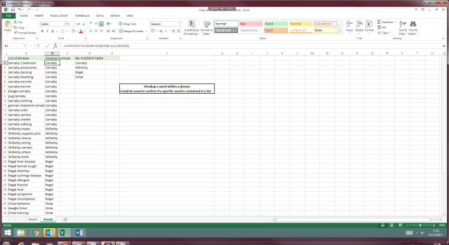 excel vlookup