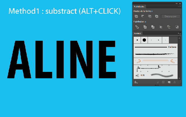 splitting text in illustrator